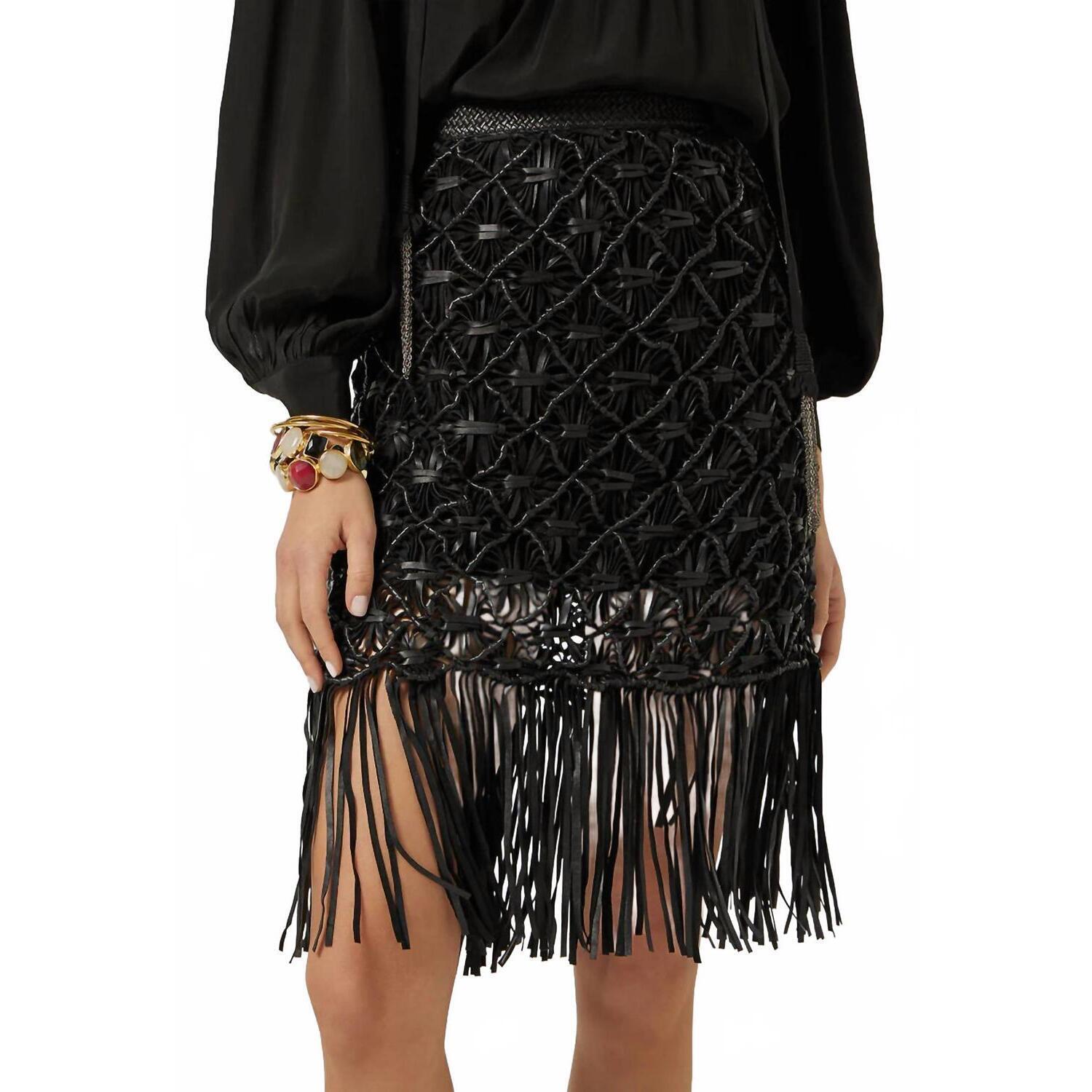 New Scarlett Poppies Wiwi Mini Skirt In Black